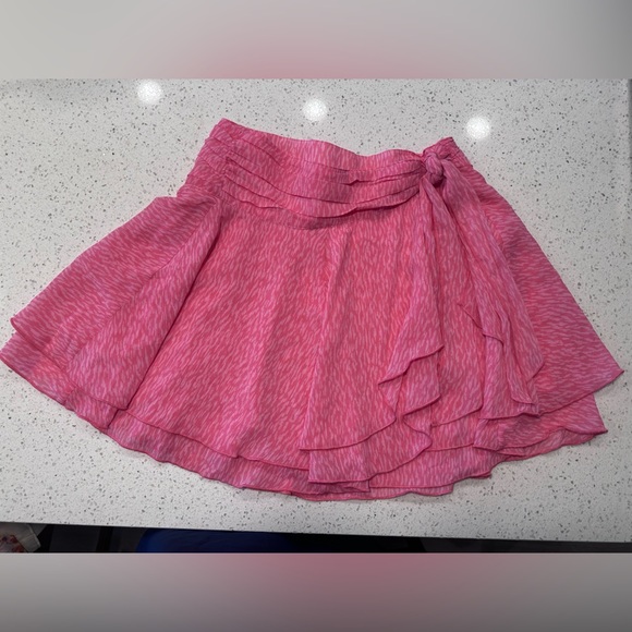 AERIE Chiffon Wrap Skirt NWT Pink Sizes XS & S - Picture 2 of 7